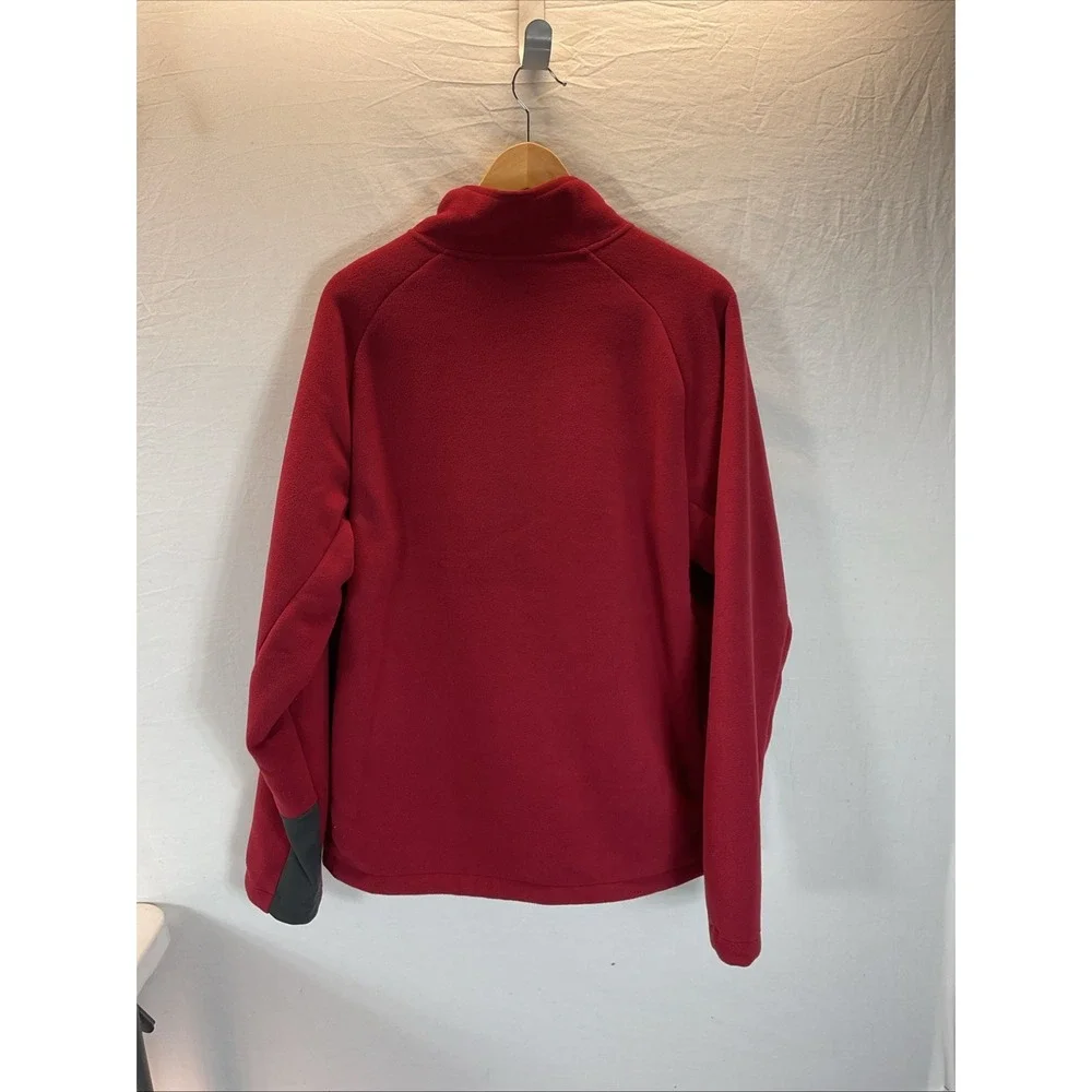 The North Face Chimborazo Jacket Mens L Full Zip‎ Red Fleece Lined